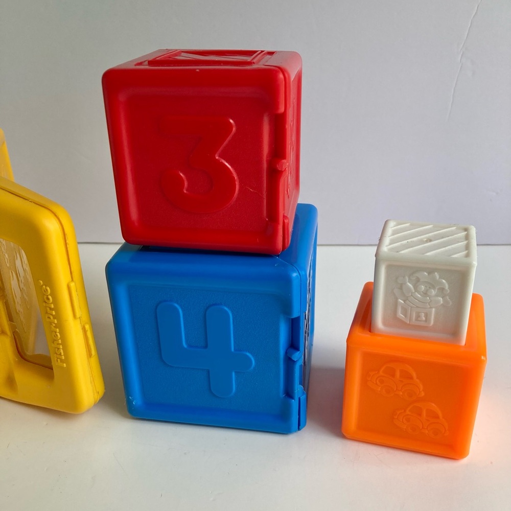 Vintage Fisher Price 2322 Counting Stacking Nesting Blocks 1 - 6 - Picture 4 of 9